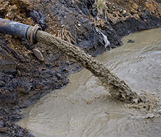 polluted discharge