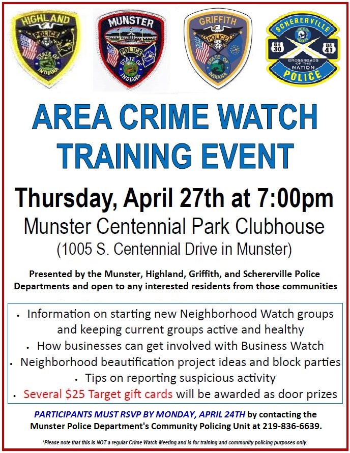 Area Crime Watch Training Event
