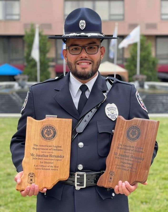 Image for news story: Munster Officer Wins Indiana American Legion Award