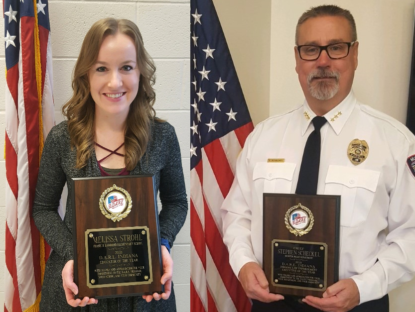 Image for news story: D.A.R.E. Indiana Honors Munster Police Chief & Teacher with Annual Awards