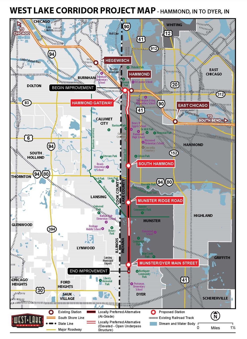 NICTD West Lake Corridor Project Town Of Munster IN