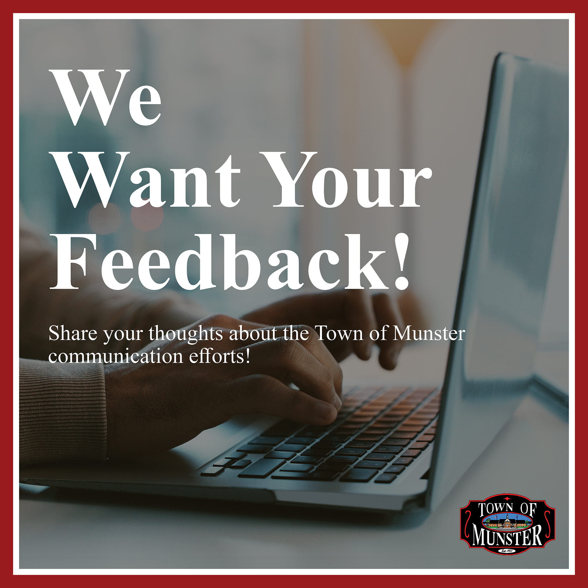 Image for news story: Town of Munster Resident Survey | Communications